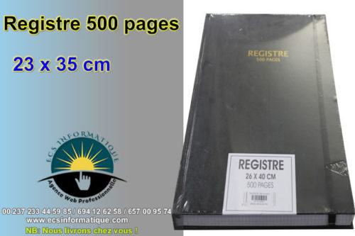 registre 500 pages