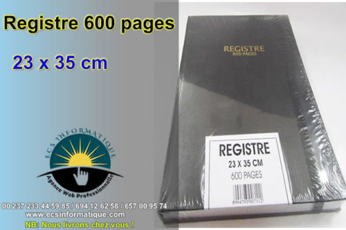 registre 600 pages