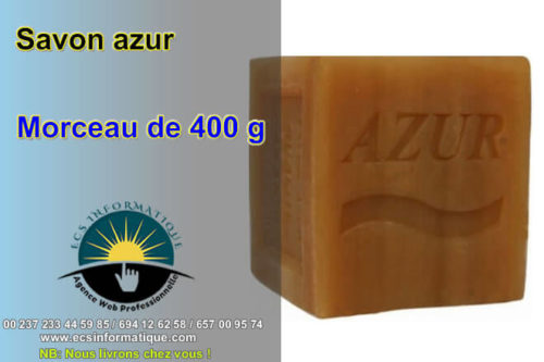 Savon azur en morceau