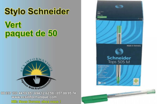 stylo schneider vert