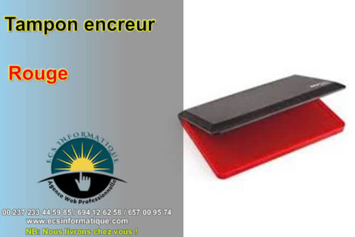 tampon encreur rouge