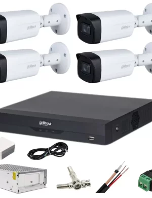 Kit de 4 cameras de surveillance 5MP marque Dahua