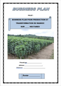 business plan sur le manioc